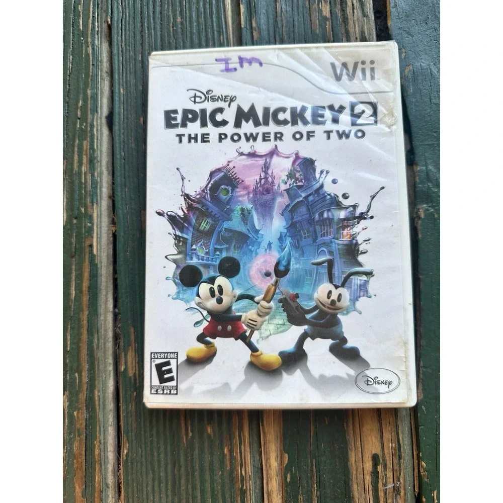 Nintendo Wii Epic Mickey 1 and 2 Lot‎ Complete